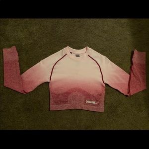 Gymshark Ombre Seamless Long Sleeve Crop Top